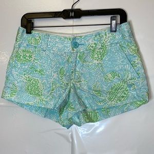 Lilly Pulitzer Walsh Shorts Get Crackin Crab EUC 4
